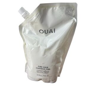 OUAI Fine Hair Conditioner Refill Pouch 32oz/946ml Volumizing Thickening‎ NOS